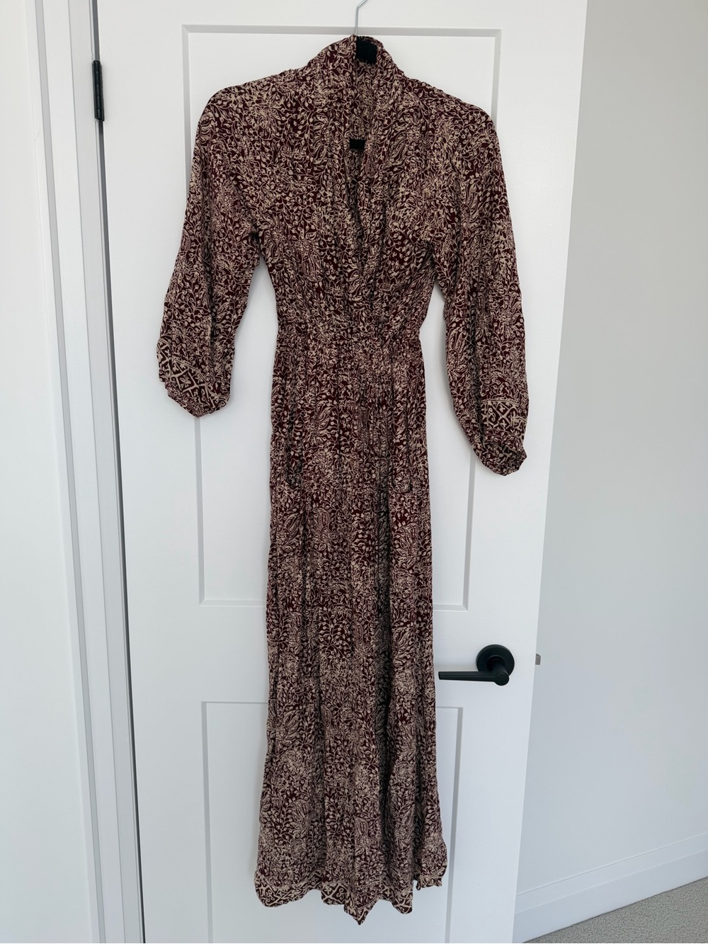 Natalie Martin Brown Floral Maxi Dress